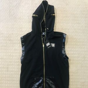 Coke Boys Wear Full-Zip Vest with Hood